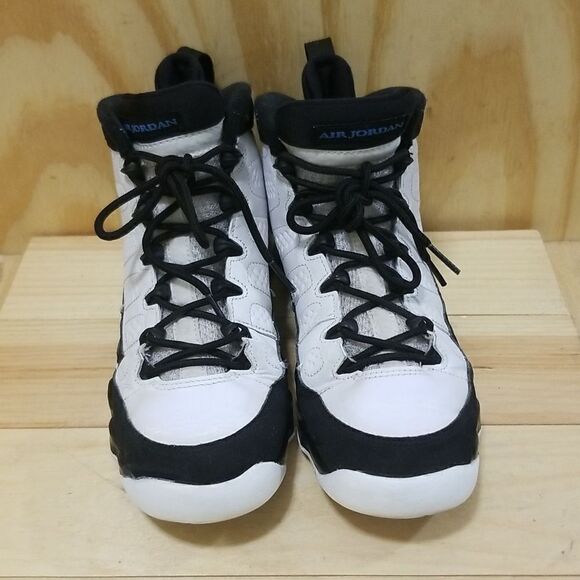 Nike Air Jordan retro 9 White black University Blue 2020 sz 11 CT8019-140 - Picture 6 of 8